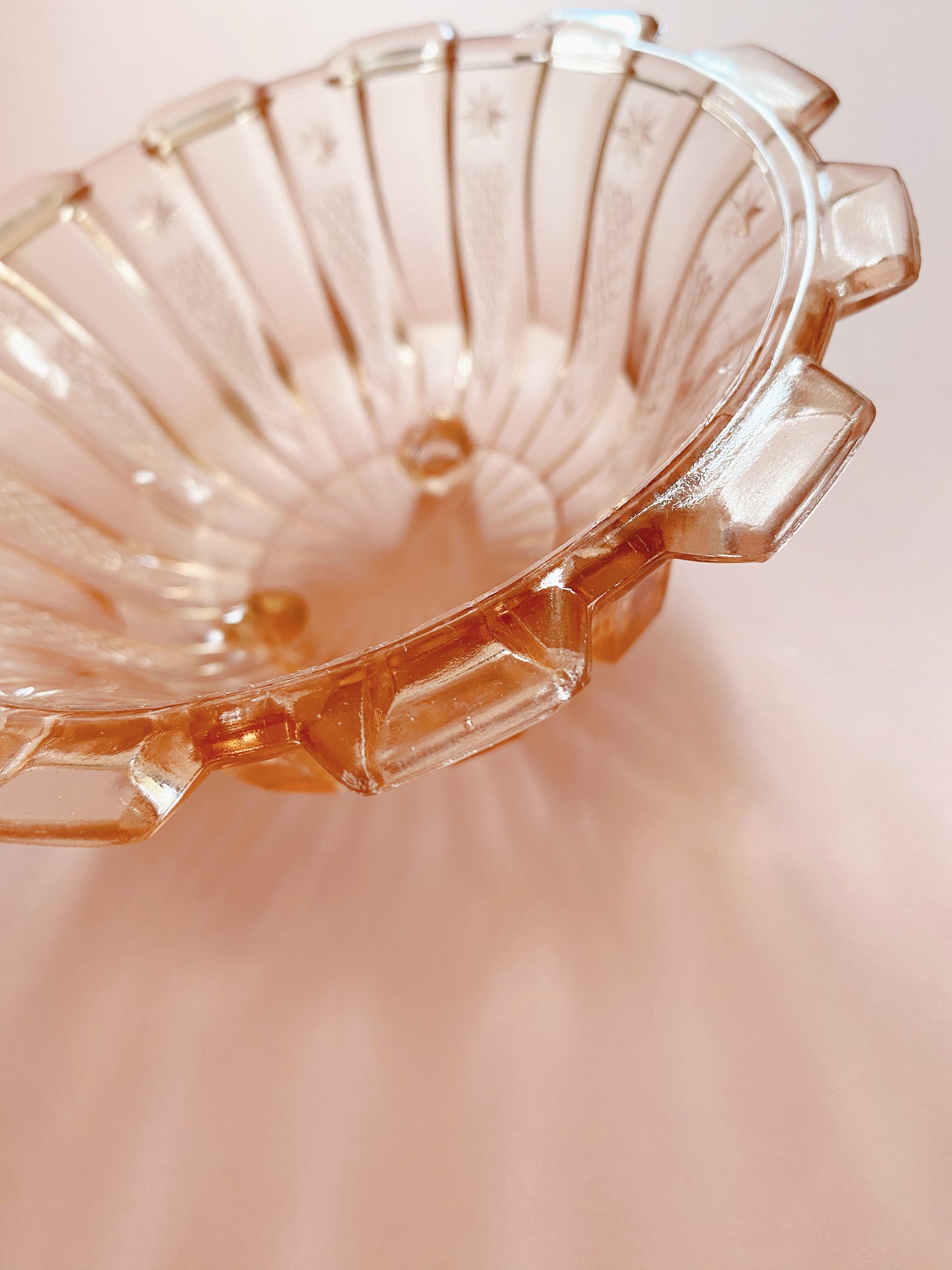 Peach Glass Bonbon Bowl | Constellation ✨