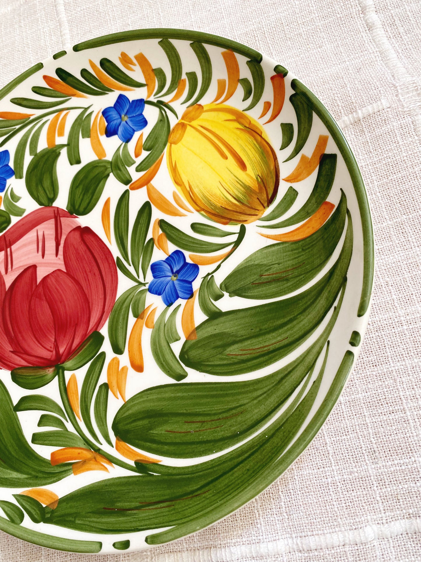 Hand Painted Tulip Plate | Wade