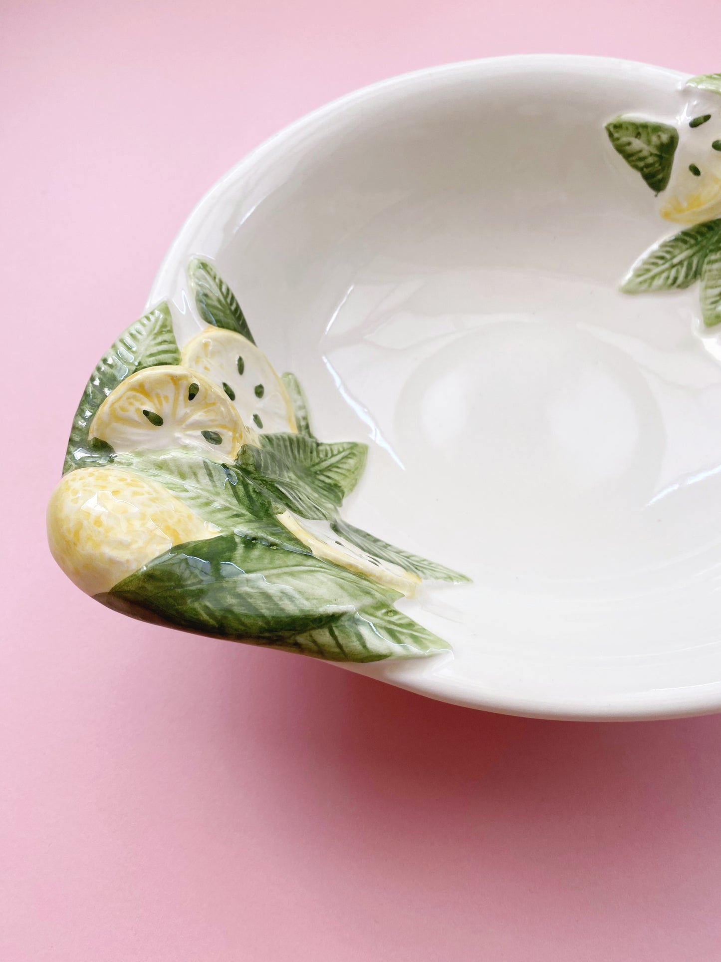 Italian Lemon Large Serving Bowl