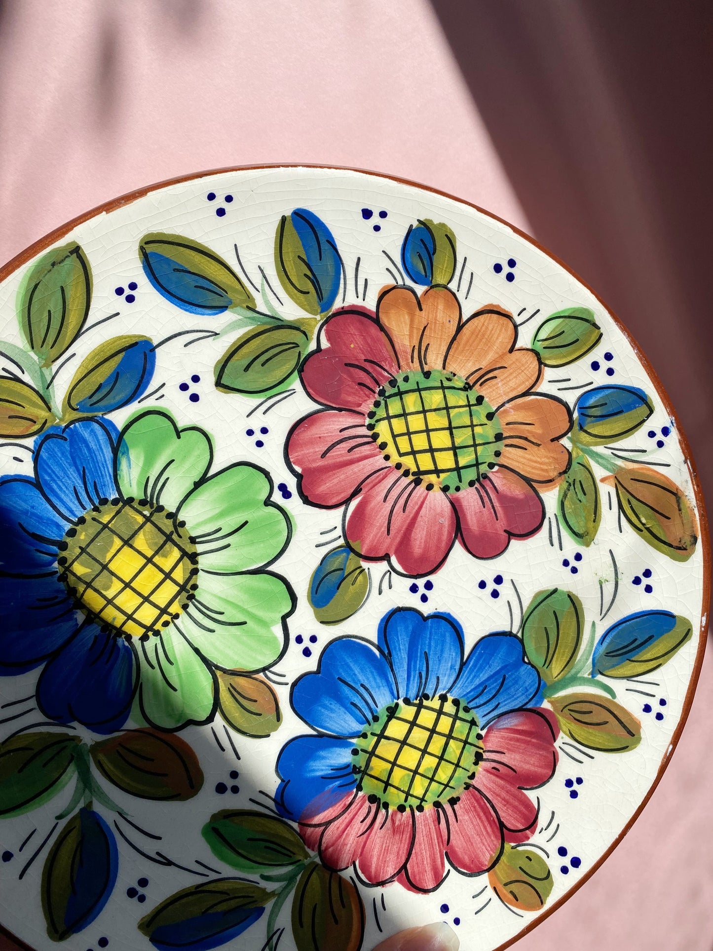 Spanish Floral Wall Plate