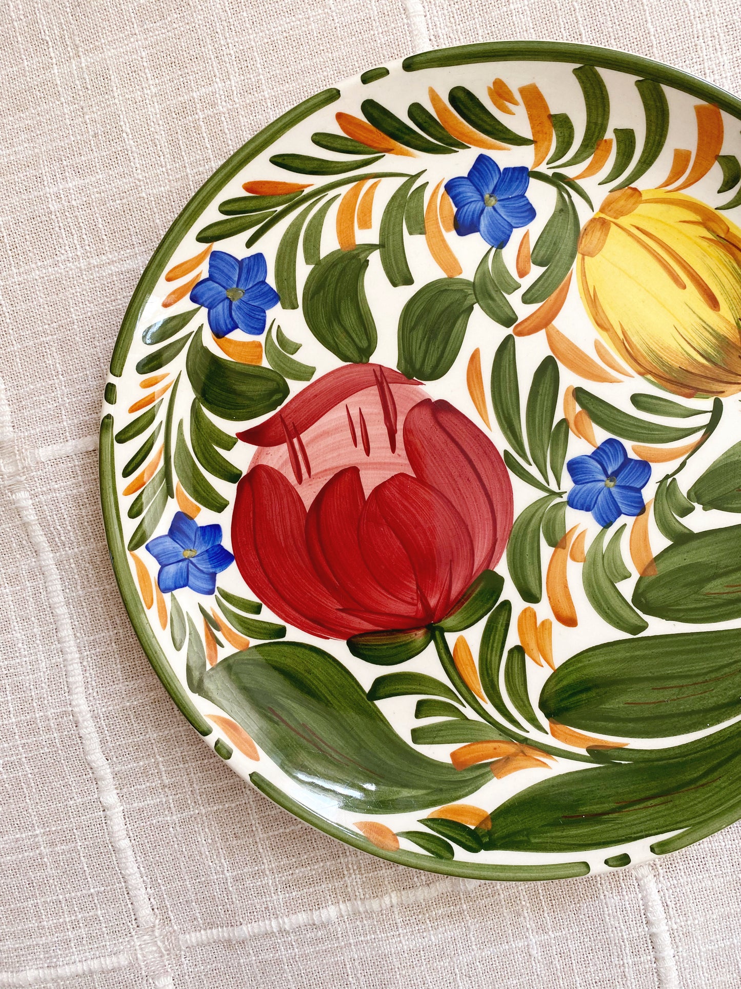 Hand Painted Tulip Plate | Wade