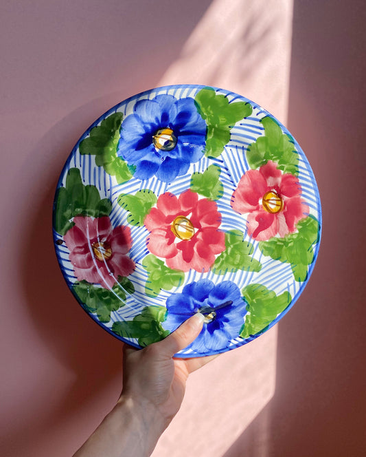 Spanish Floral Wall Plate