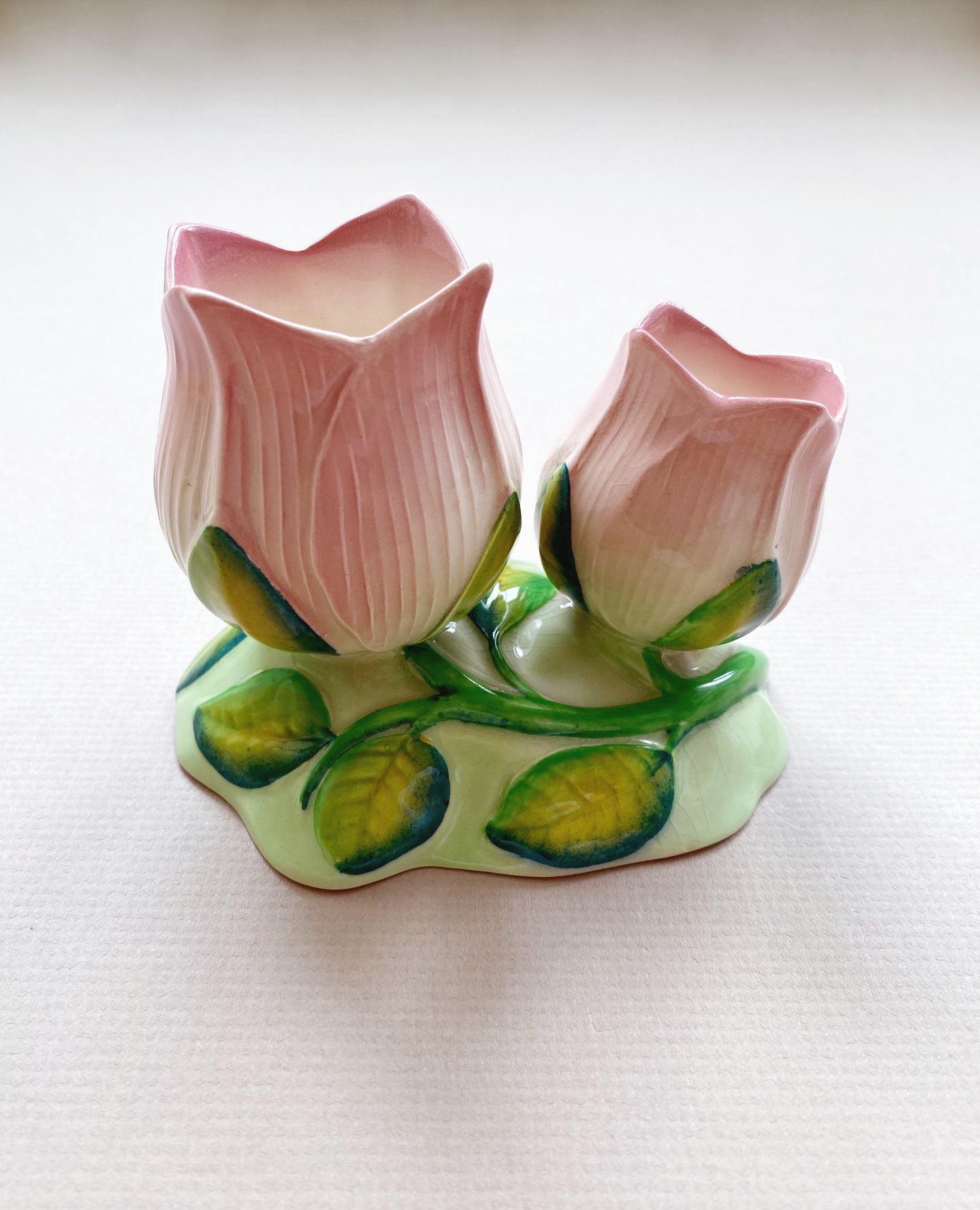 Carlton Ware Double Tulip Posy Vase