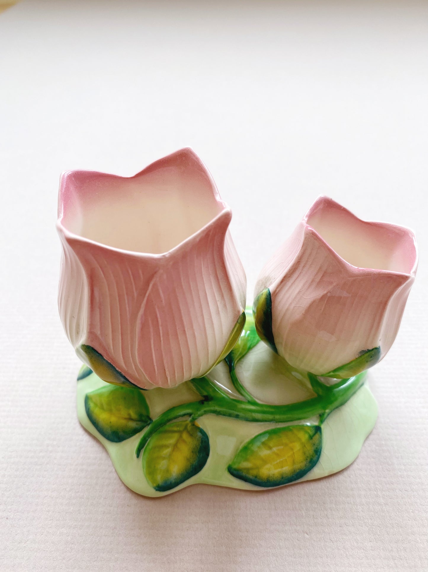 Carlton Ware Double Tulip Posy Vase