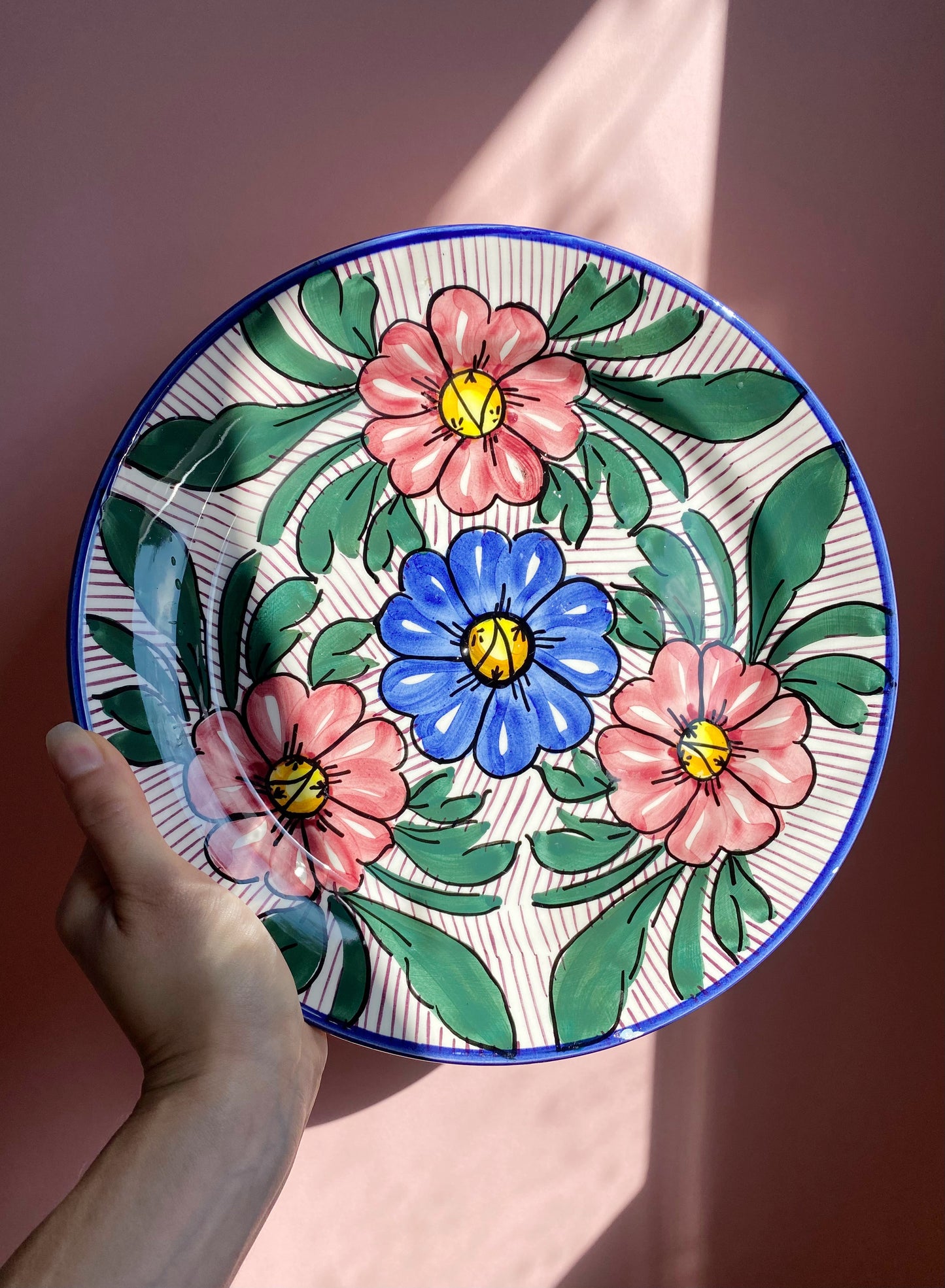 Spanish Floral Wall Plate