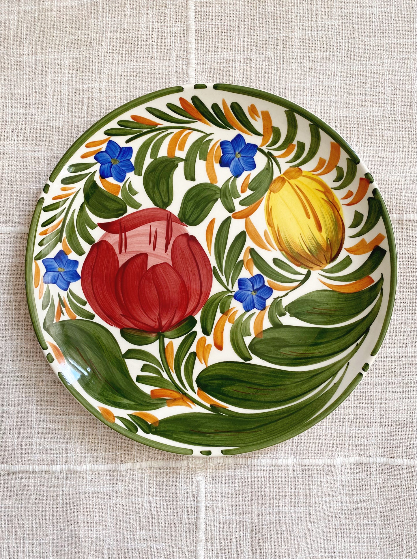 Hand Painted Tulip Plate | Wade