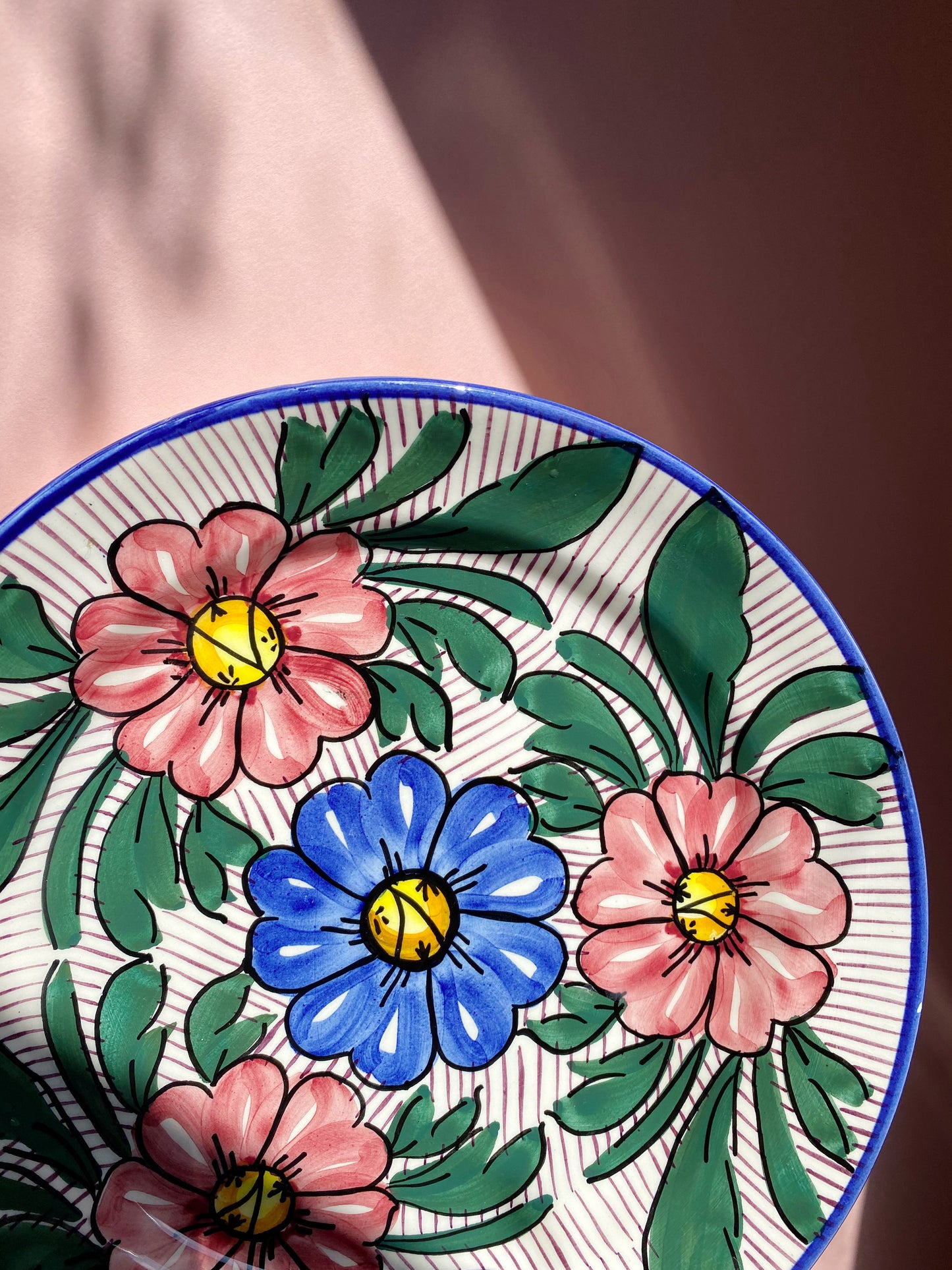 Spanish Floral Wall Plate