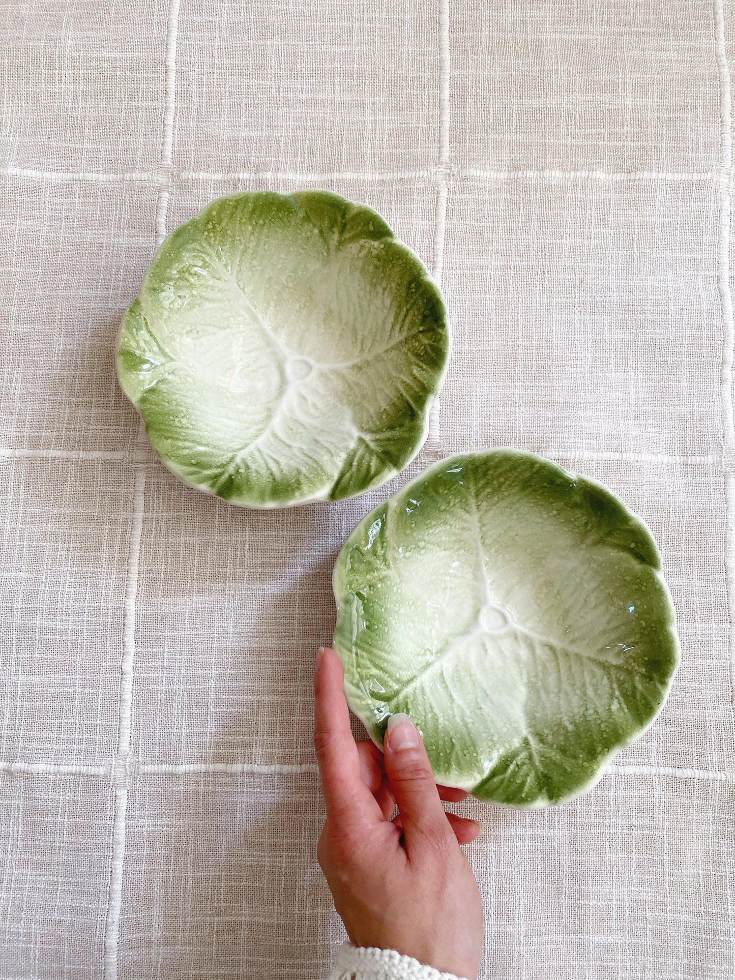 Spanish Cabbage Leaf Bowls | Set of 2