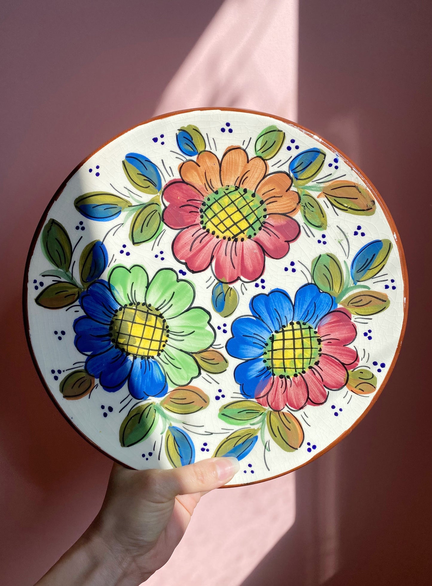 Spanish Floral Wall Plate