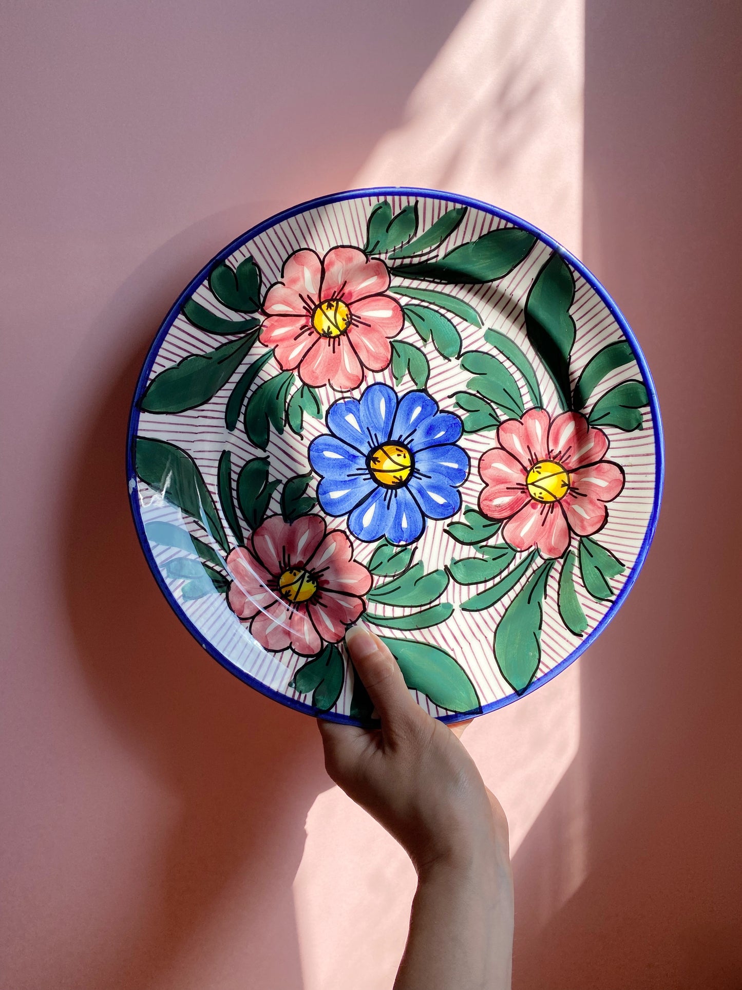 Spanish Floral Wall Plate