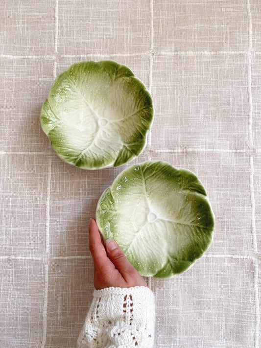 Spanish Cabbage Leaf Bowls | Set of 2