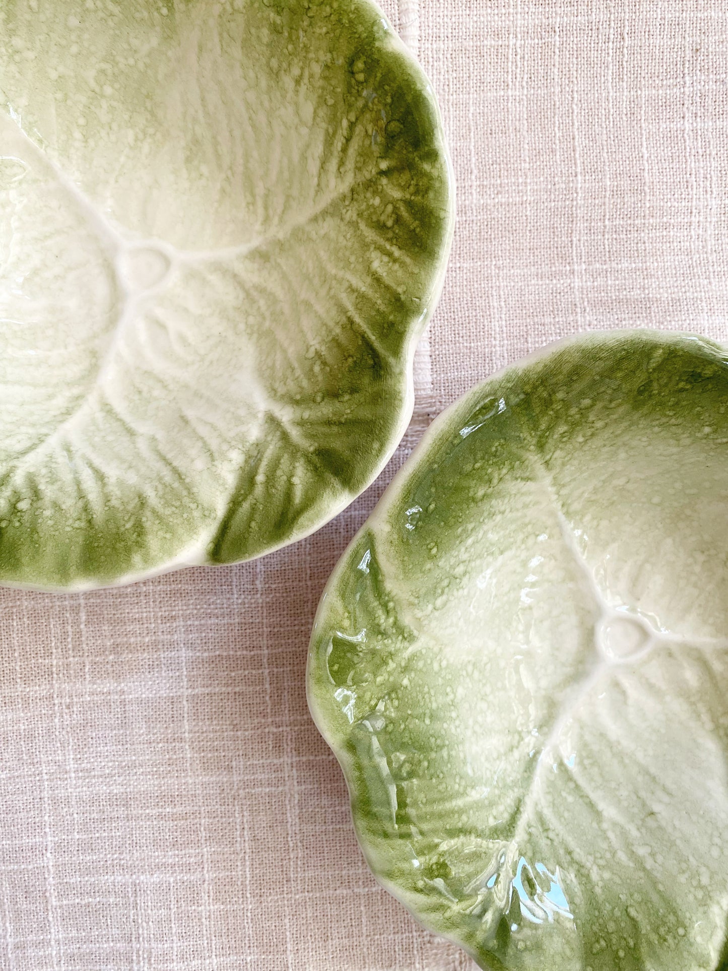 Spanish Cabbage Leaf Bowls | Set of 2