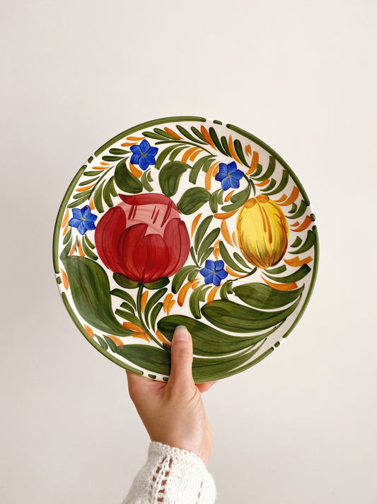 Hand Painted Tulip Plate | Wade