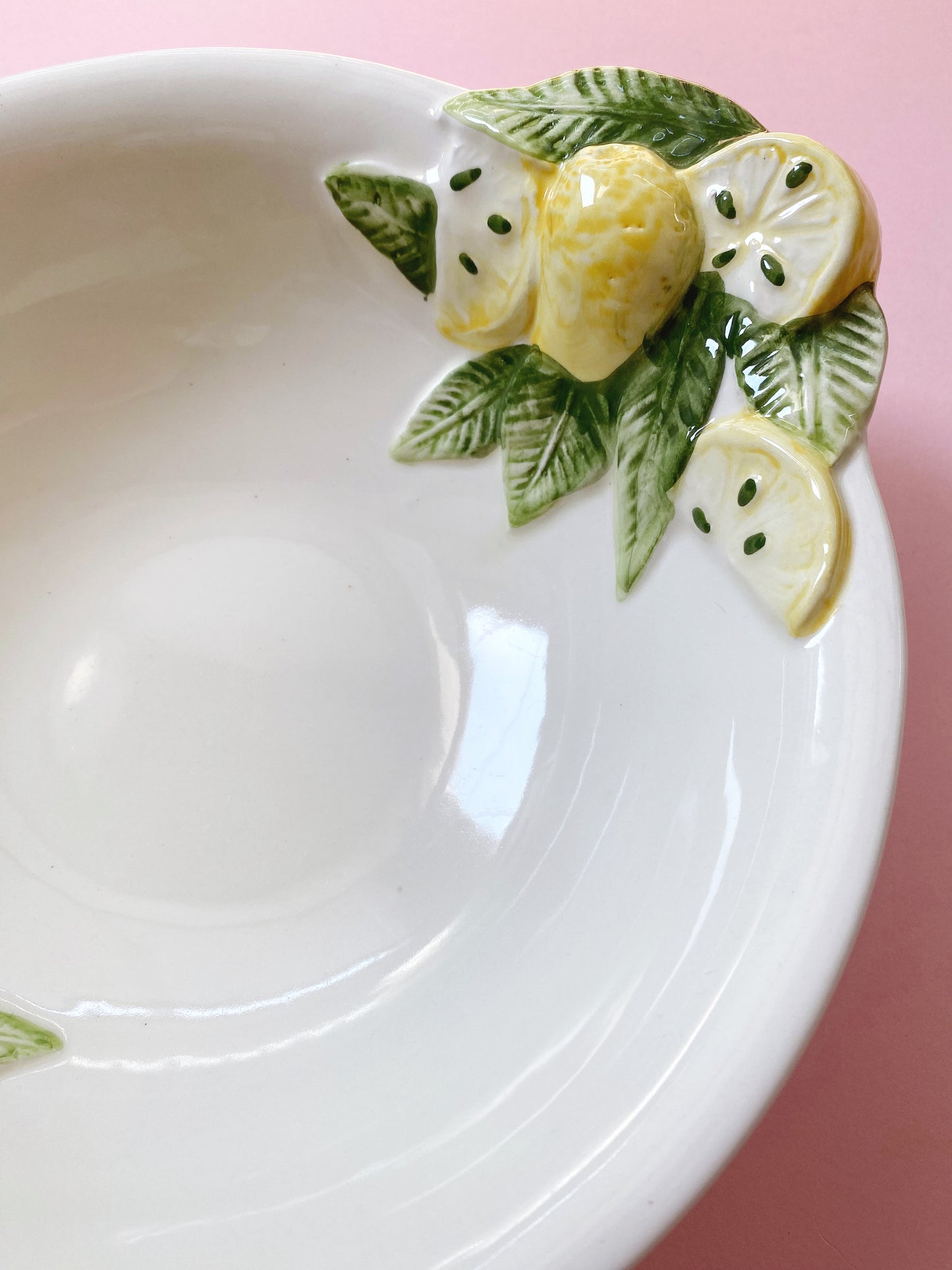 Italian Lemon Large Serving Bowl