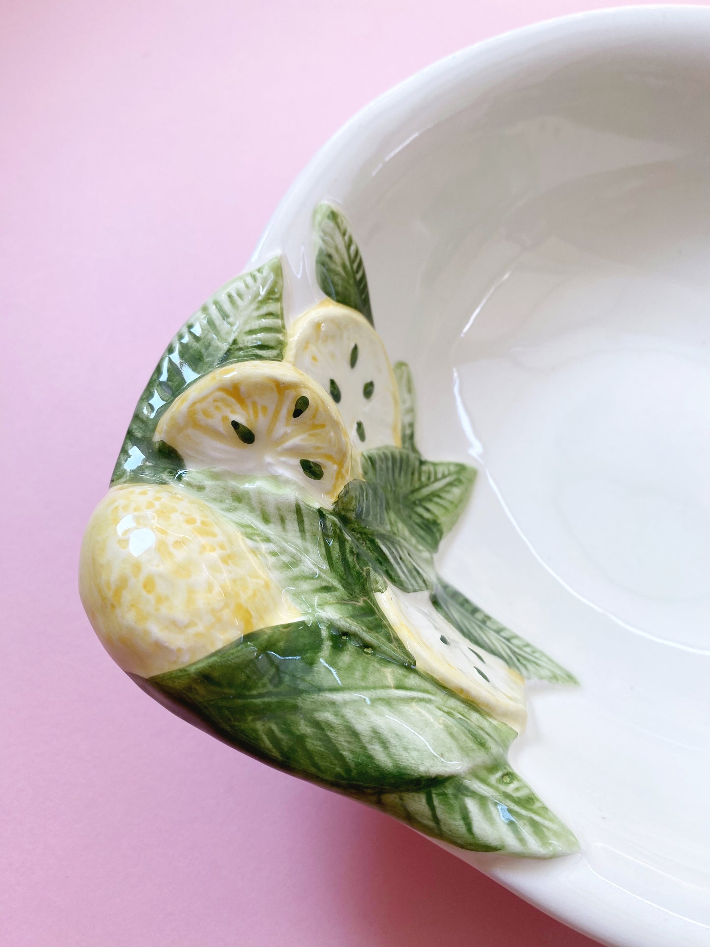 Italian Lemon Large Serving Bowl