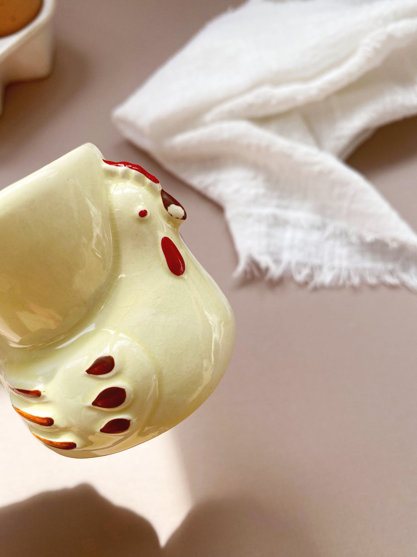 Nesting Hen Ceramic Egg Cup