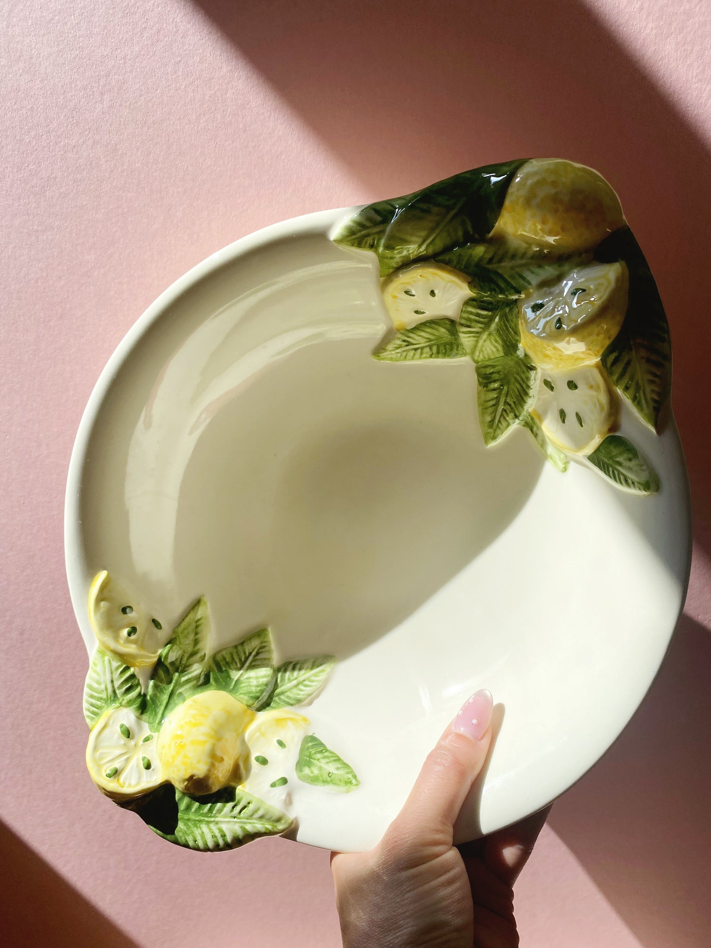 Italian Lemon Large Serving Bowl