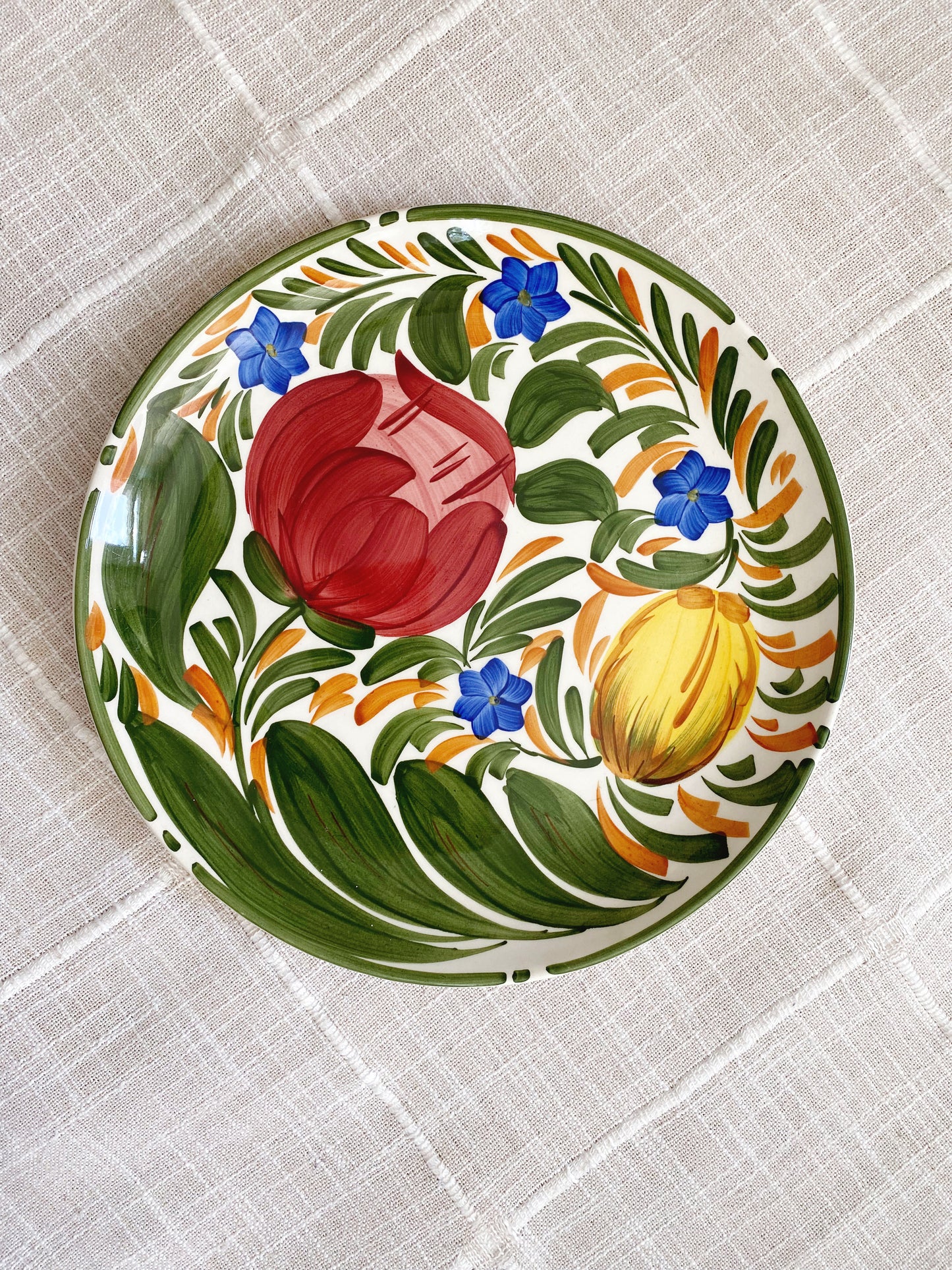 Hand Painted Tulip Plate | Wade