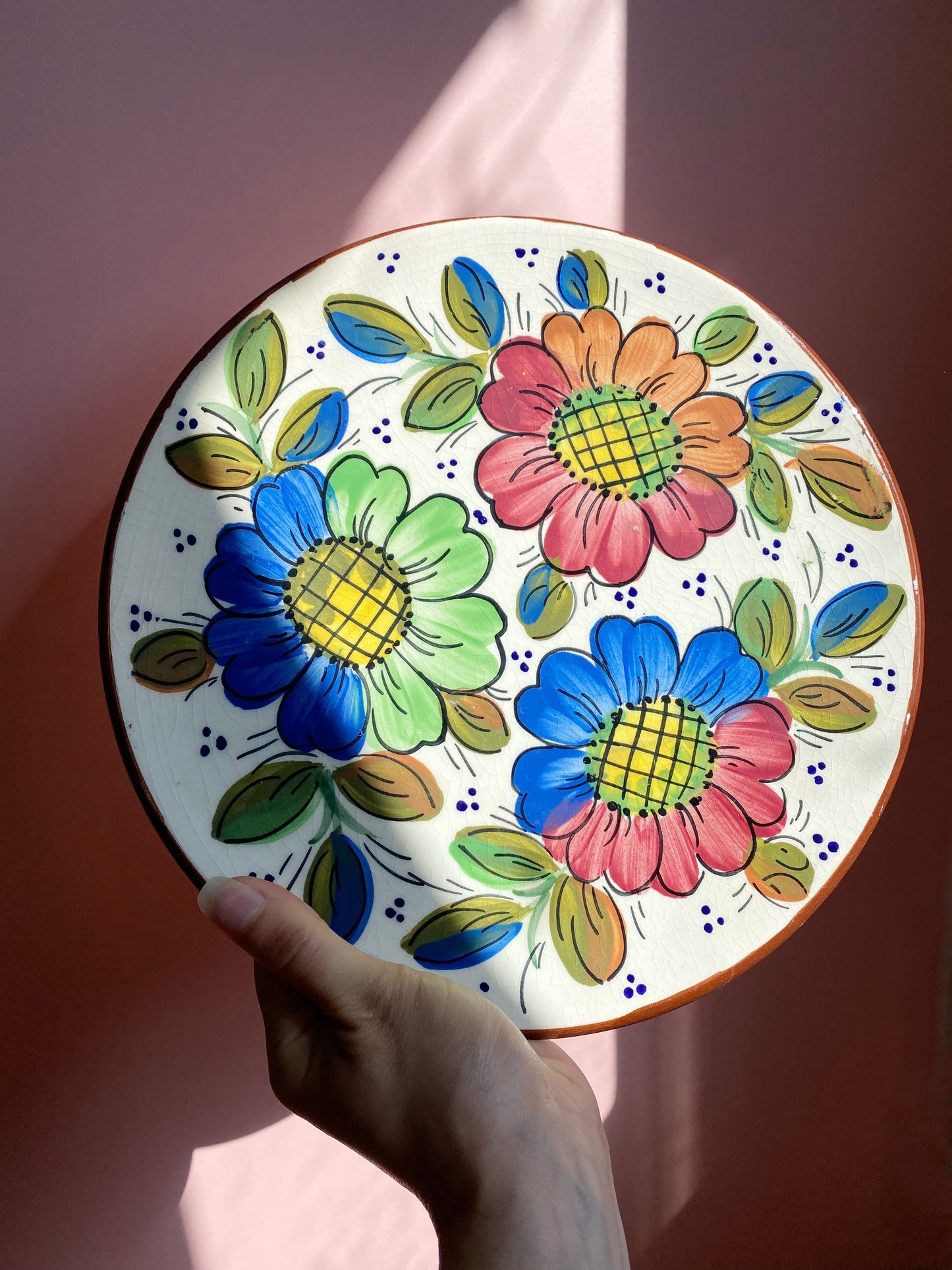 Spanish Floral Wall Plate