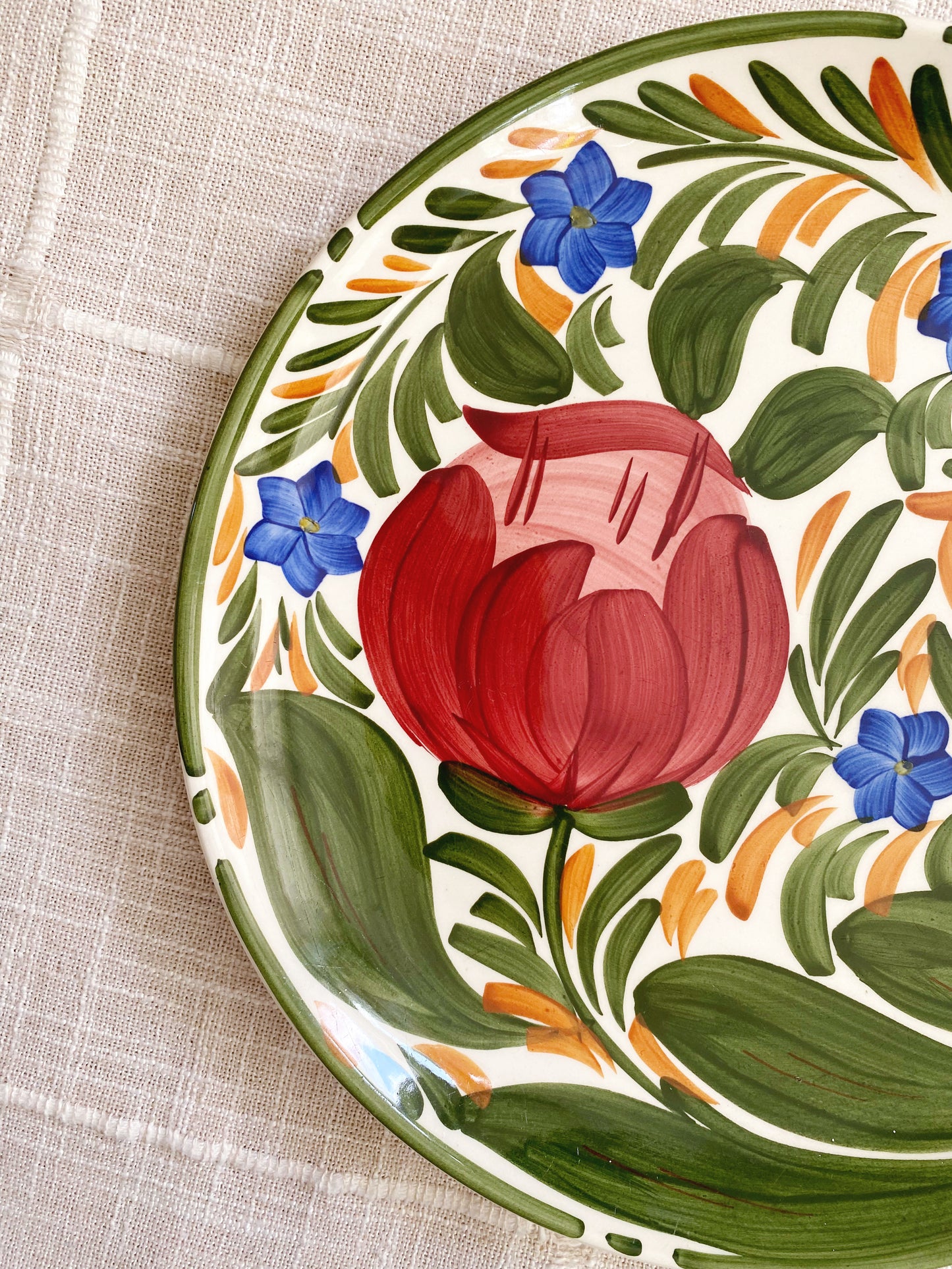 Hand Painted Tulip Plate | Wade