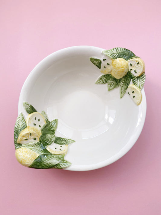 Italian Lemon Large Serving Bowl