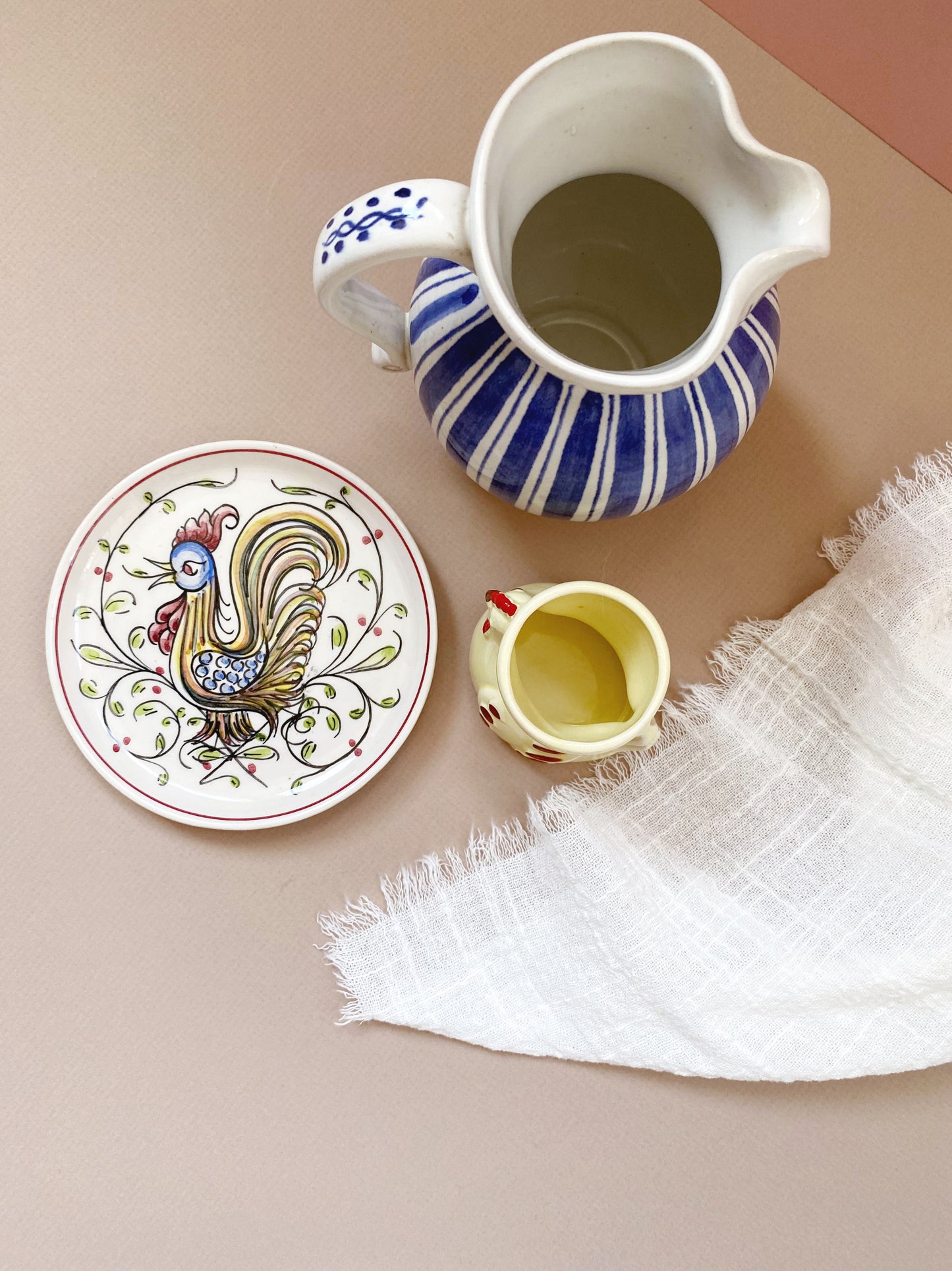 Small Portuguese Cockerel Dish | Hand painted