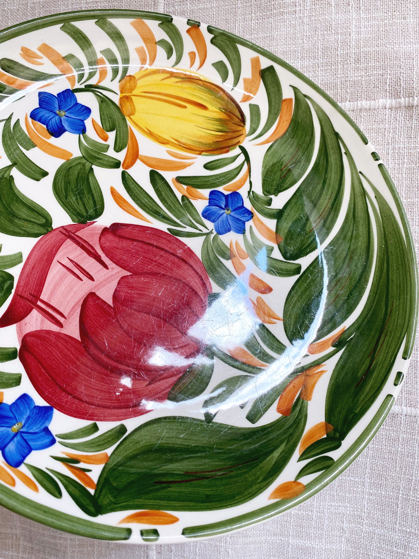 Hand Painted Tulip Plate | Wade